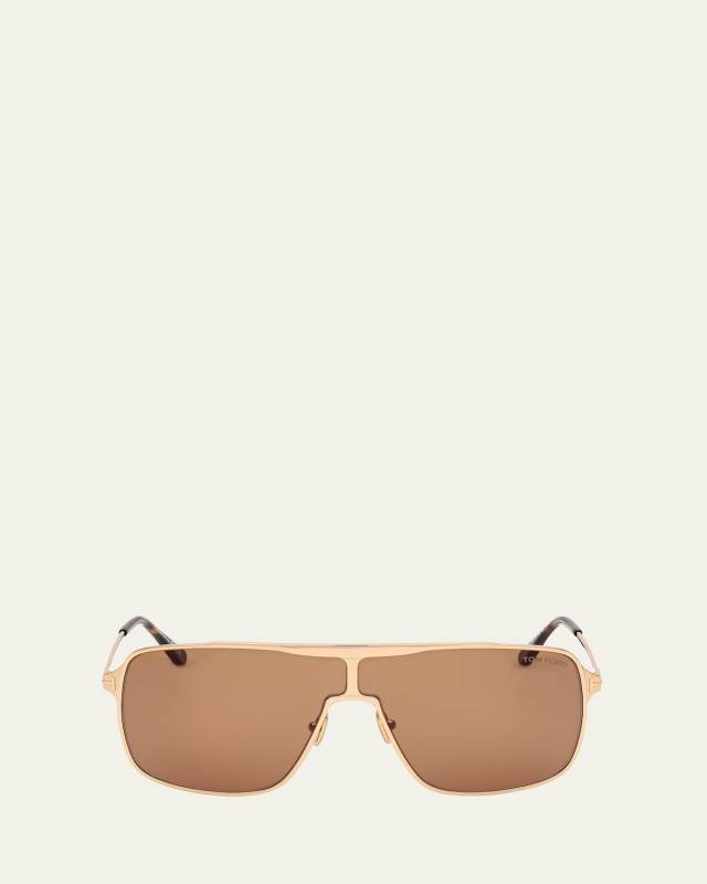 Zappa Metal and Acetate Aviator Sunglasses